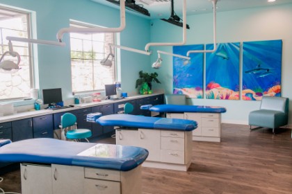 Office photo for Pediatric dentist Dr. Dana Doan's office in Frisco, TX also serving the surrounding cities of McKinney, Plano, Little Elm, Prosper and The Colony, TX.